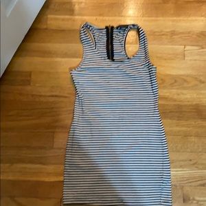 Stripped mini bodycon dress